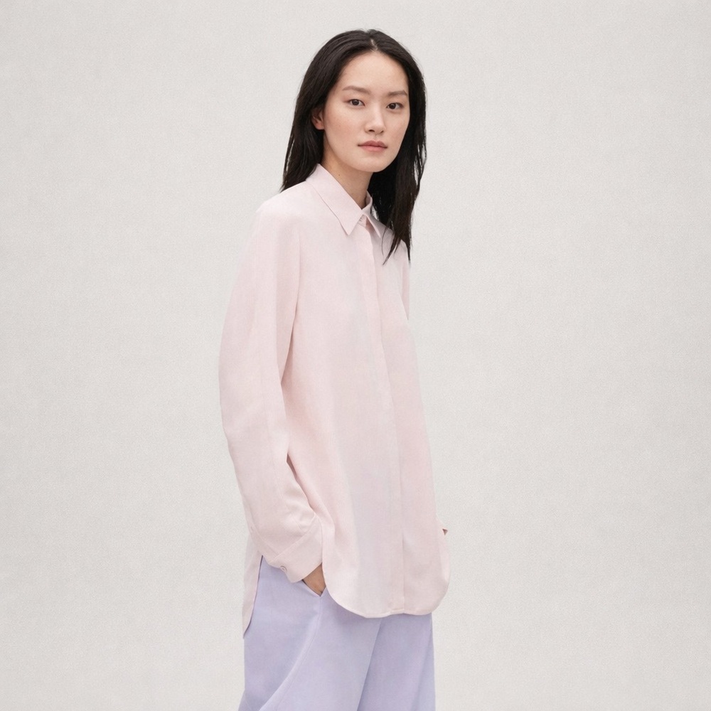 COS 100% Silk Cocoon Shirt | Longline Button Down | NWT | Size 2